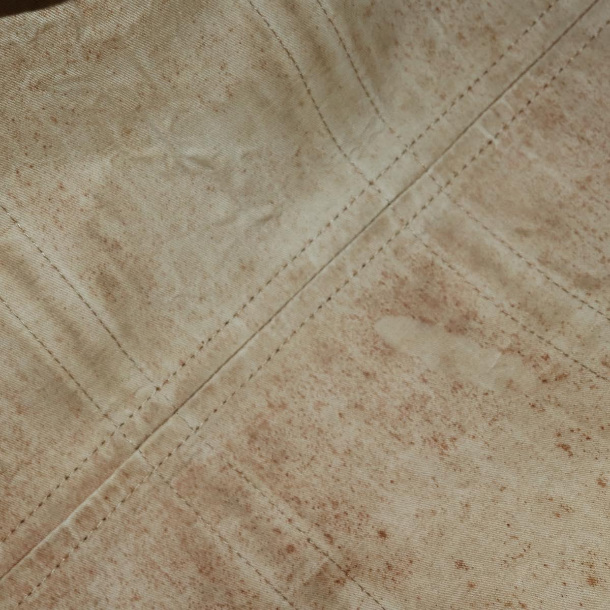 Christian Dior Trotter Canvas Boston Bag Beige Gold Auth 153500