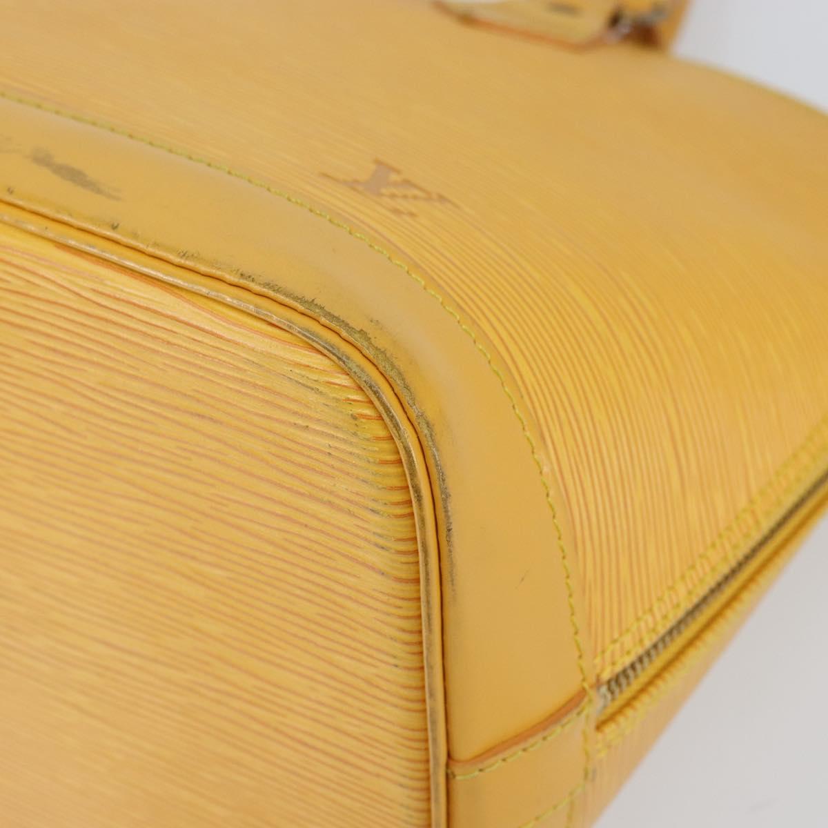 LOUIS VUITTON Epi Alma Hand Bag Yellow M52149 LV Auth 153501