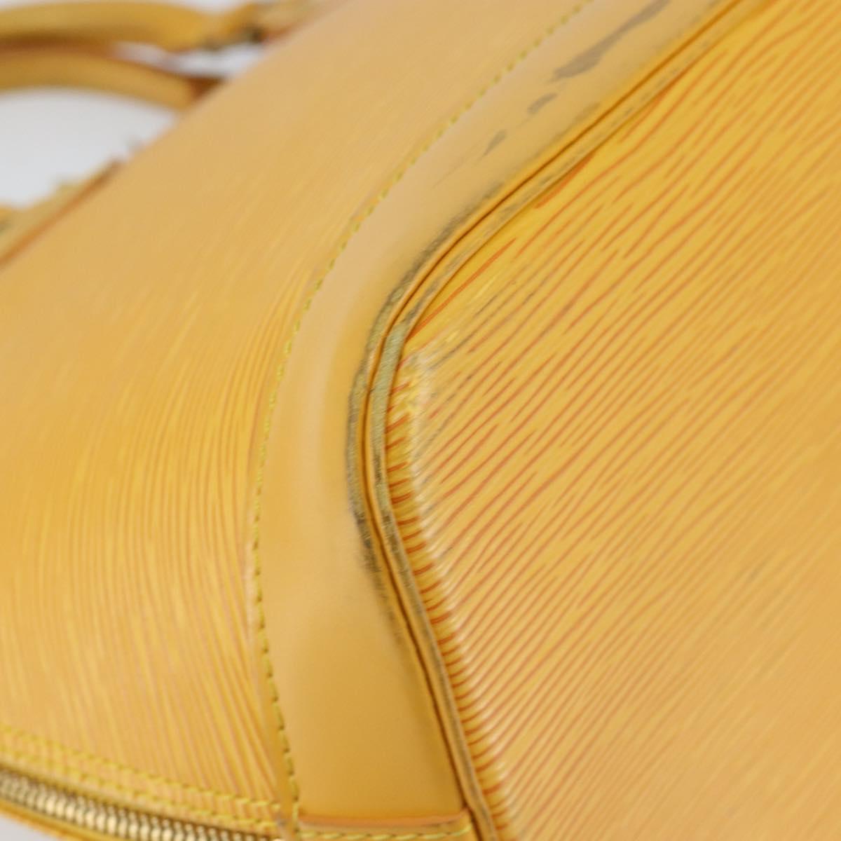 LOUIS VUITTON Epi Alma Hand Bag Yellow M52149 LV Auth 153501