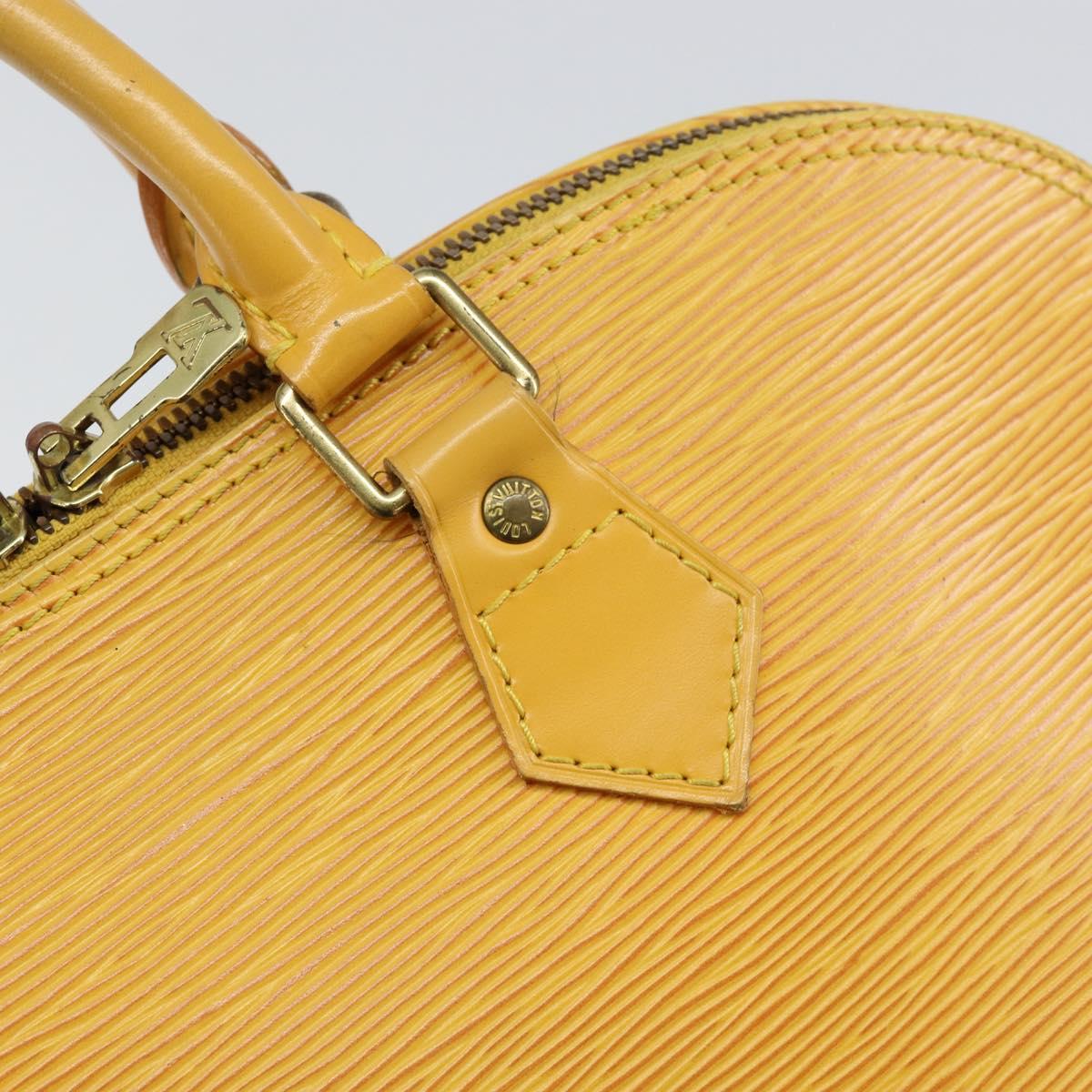 LOUIS VUITTON Epi Alma Hand Bag Yellow M52149 LV Auth 153501