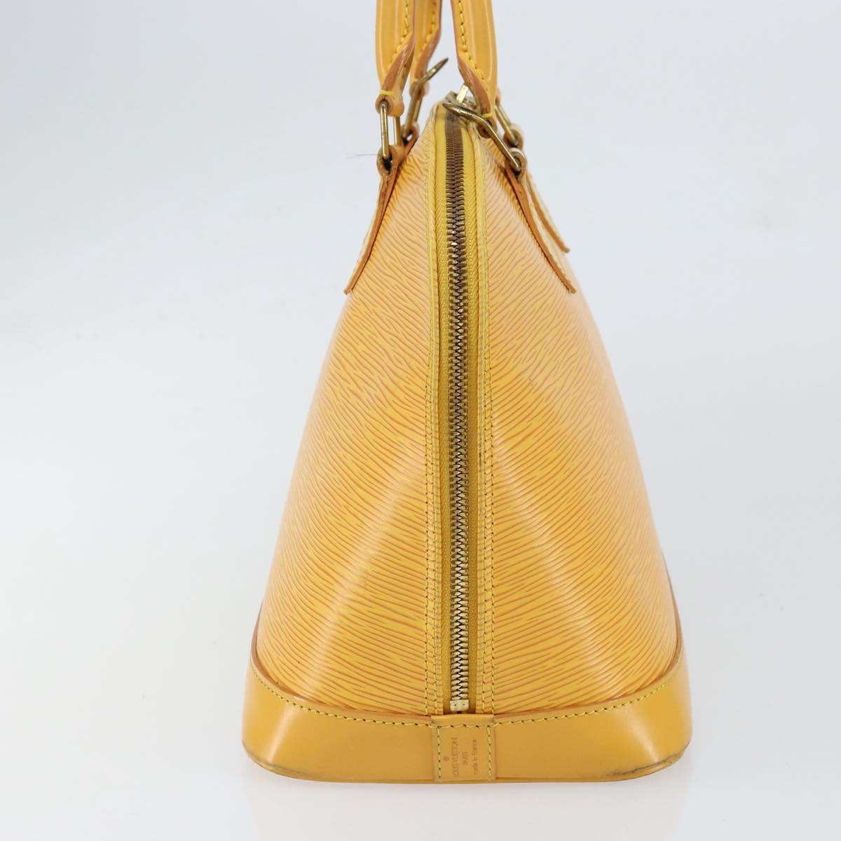 LOUIS VUITTON Epi Alma Hand Bag Yellow M52149 LV Auth 153501