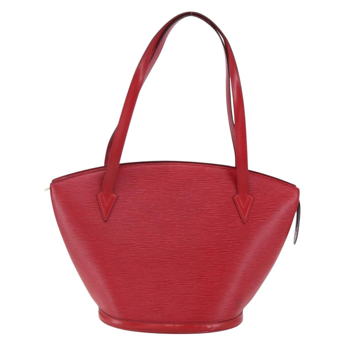 LOUIS VUITTON Epi Saint Jacques Shopping Shoulder Bag Red M52277 LV Auth 153502