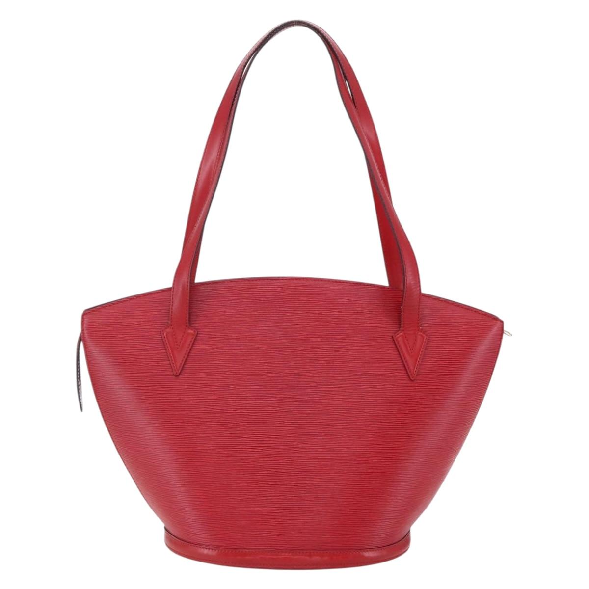 LOUIS VUITTON Epi Saint Jacques Shopping Shoulder Bag Red M52277 LV Auth 153502