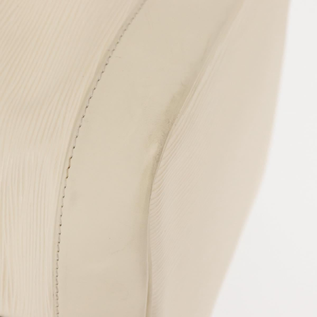 LOUIS VUITTON Epi Noe Shoulder Bag White Yvoire M4084J LV Auth 153505V
