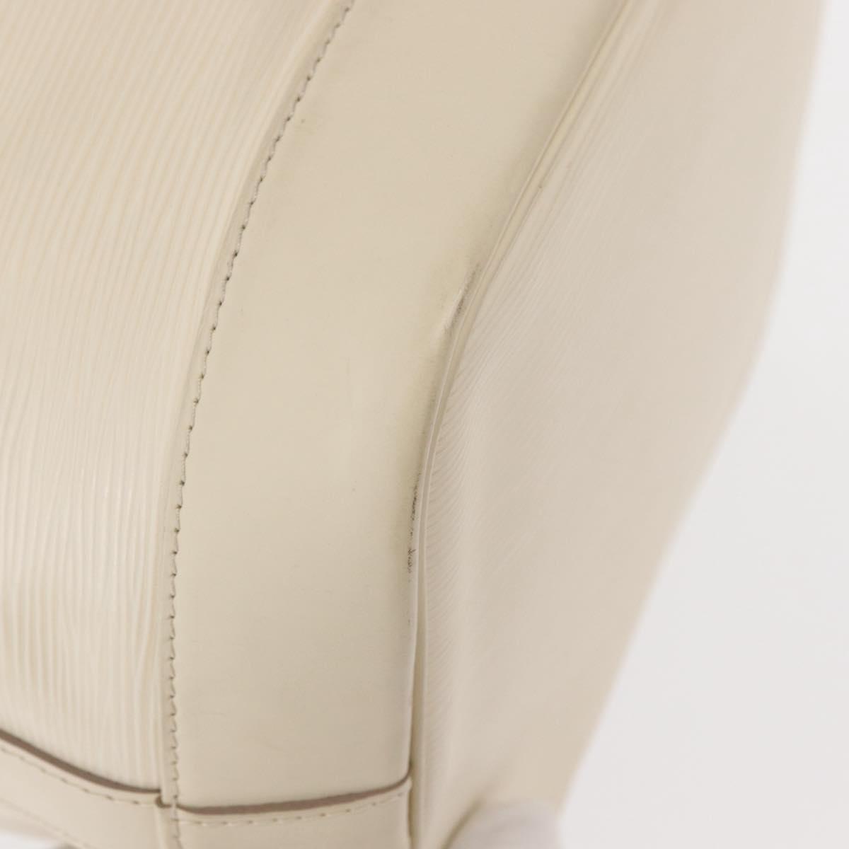 LOUIS VUITTON Epi Noe Shoulder Bag White Yvoire M4084J LV Auth 153505V