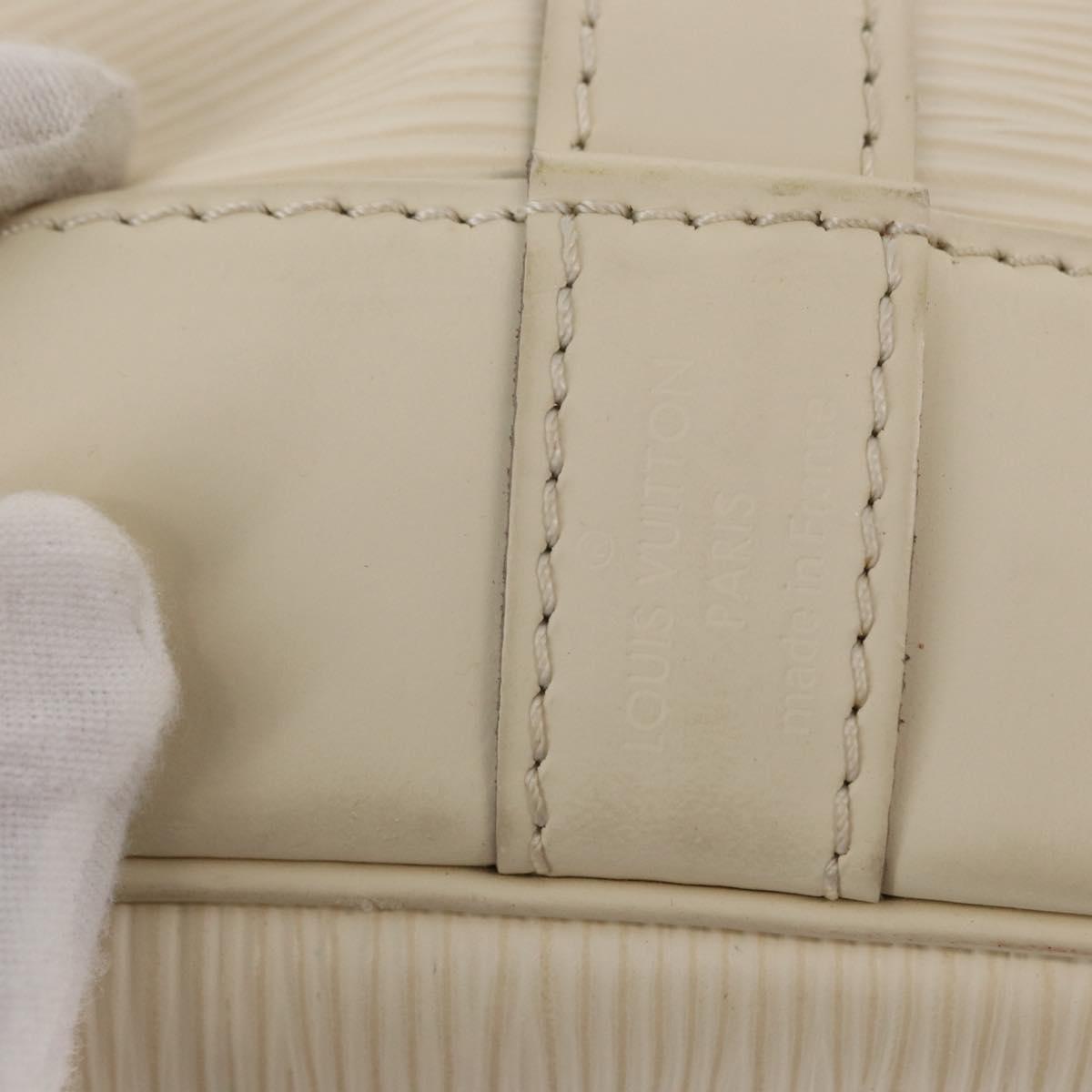 LOUIS VUITTON Epi Noe Shoulder Bag White Yvoire M4084J LV Auth 153505V