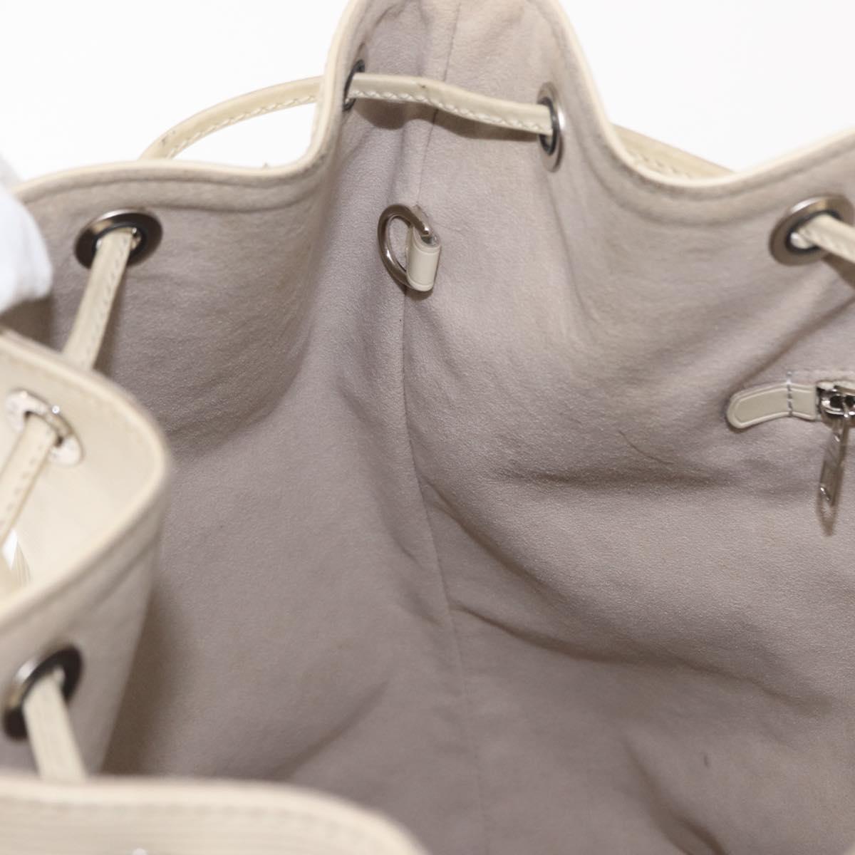 LOUIS VUITTON Epi Noe Shoulder Bag White Yvoire M4084J LV Auth 153505V
