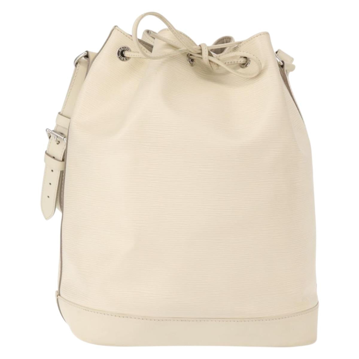 LOUIS VUITTON Epi Noe Shoulder Bag White Yvoire M4084J LV Auth 153505V