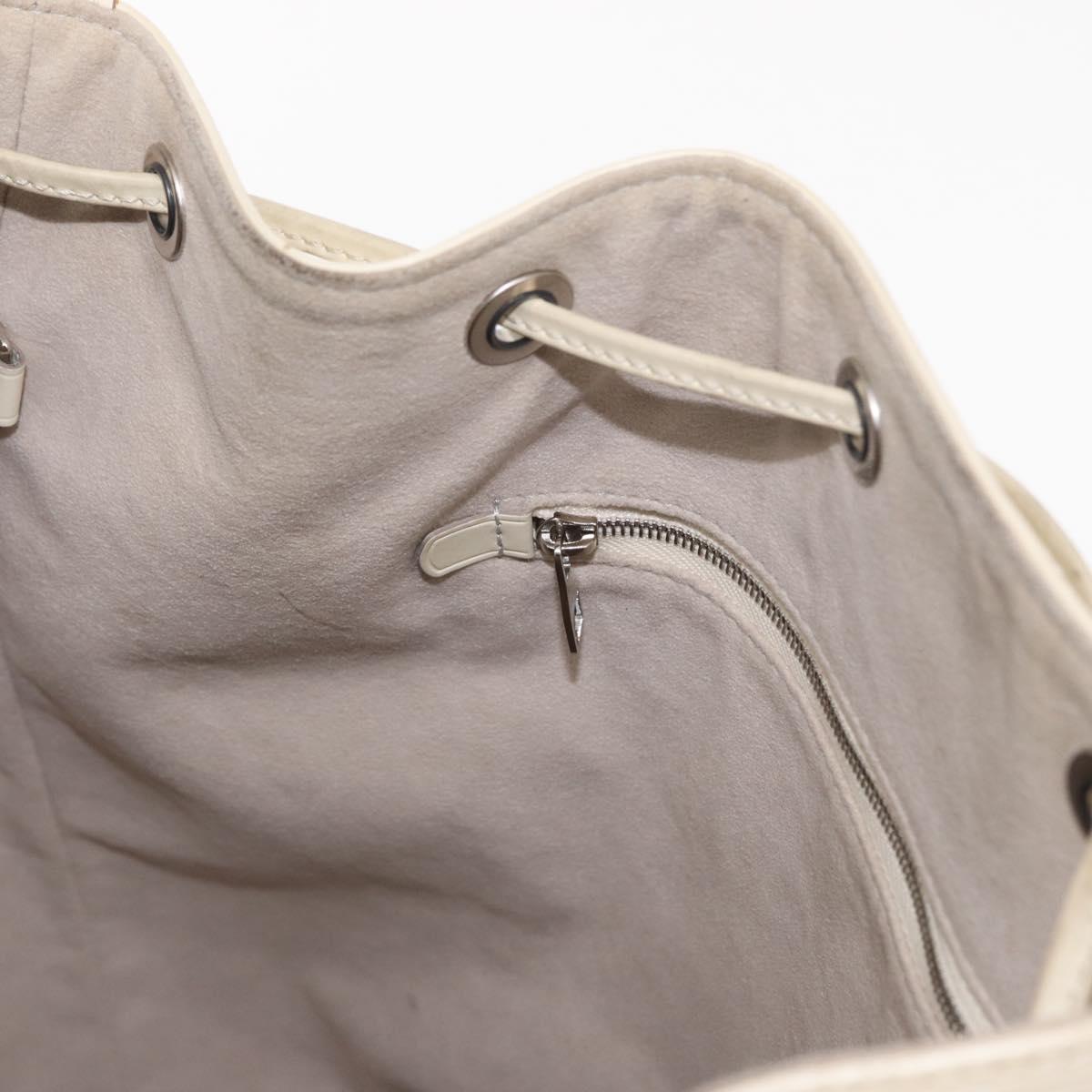 LOUIS VUITTON Epi Noe Shoulder Bag White Yvoire M4084J LV Auth 153505V