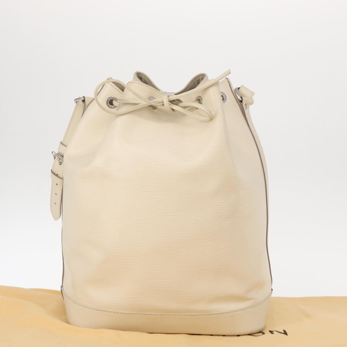 LOUIS VUITTON Epi Noe Shoulder Bag White Yvoire M4084J LV Auth 153505V
