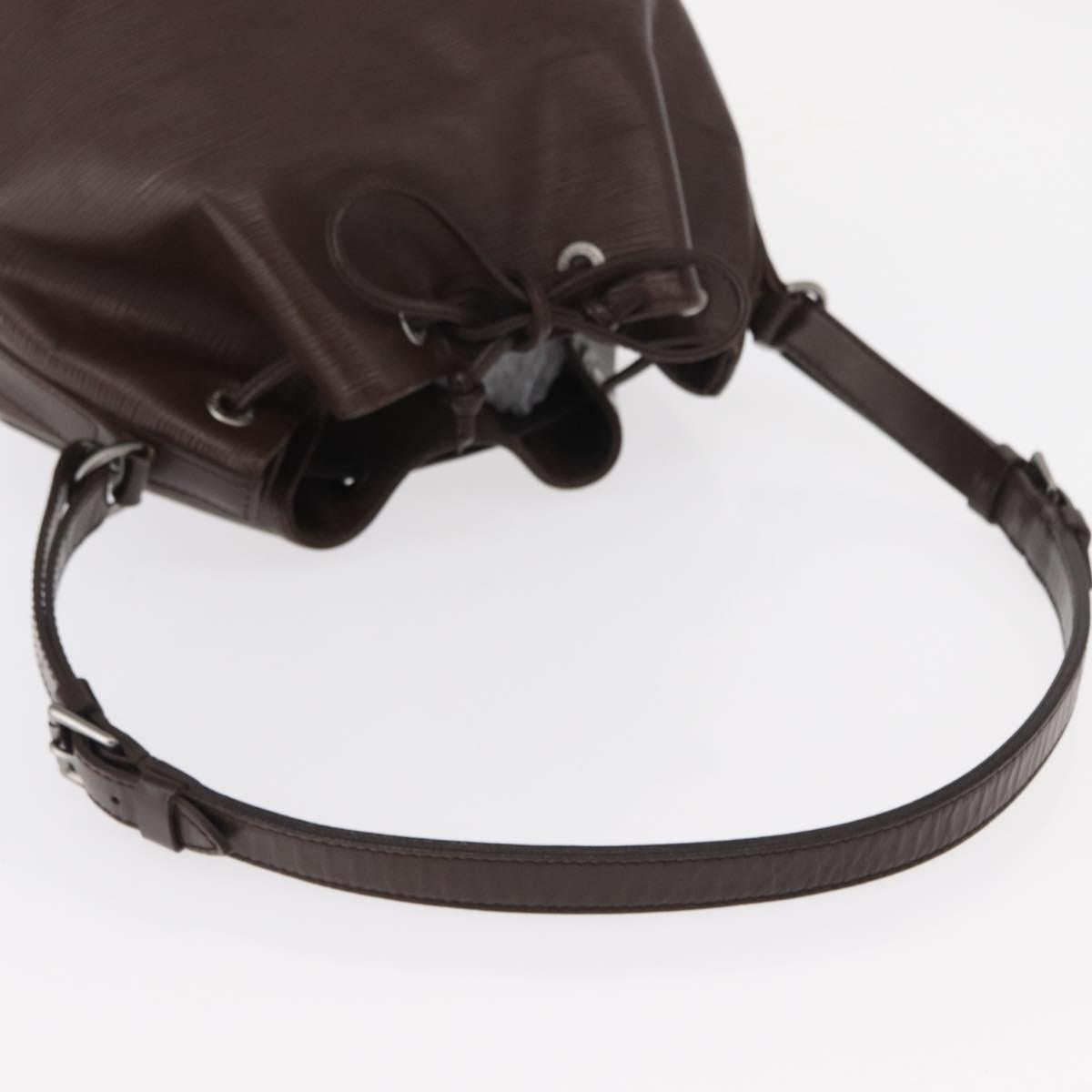 LOUIS VUITTON Epi Petit Noe Shoulder Bag Mocha M5901D LV Auth 153506