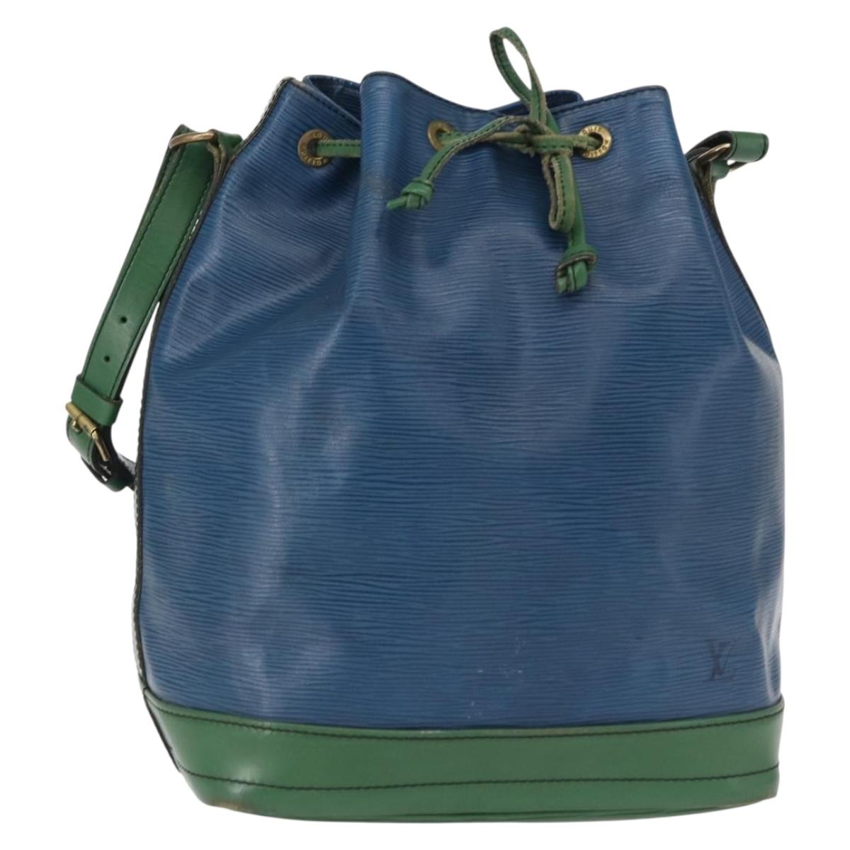 LOUIS VUITTON Epi Noe Shoulder Bag Bicolor Green Blue M44044 LV Auth 153509