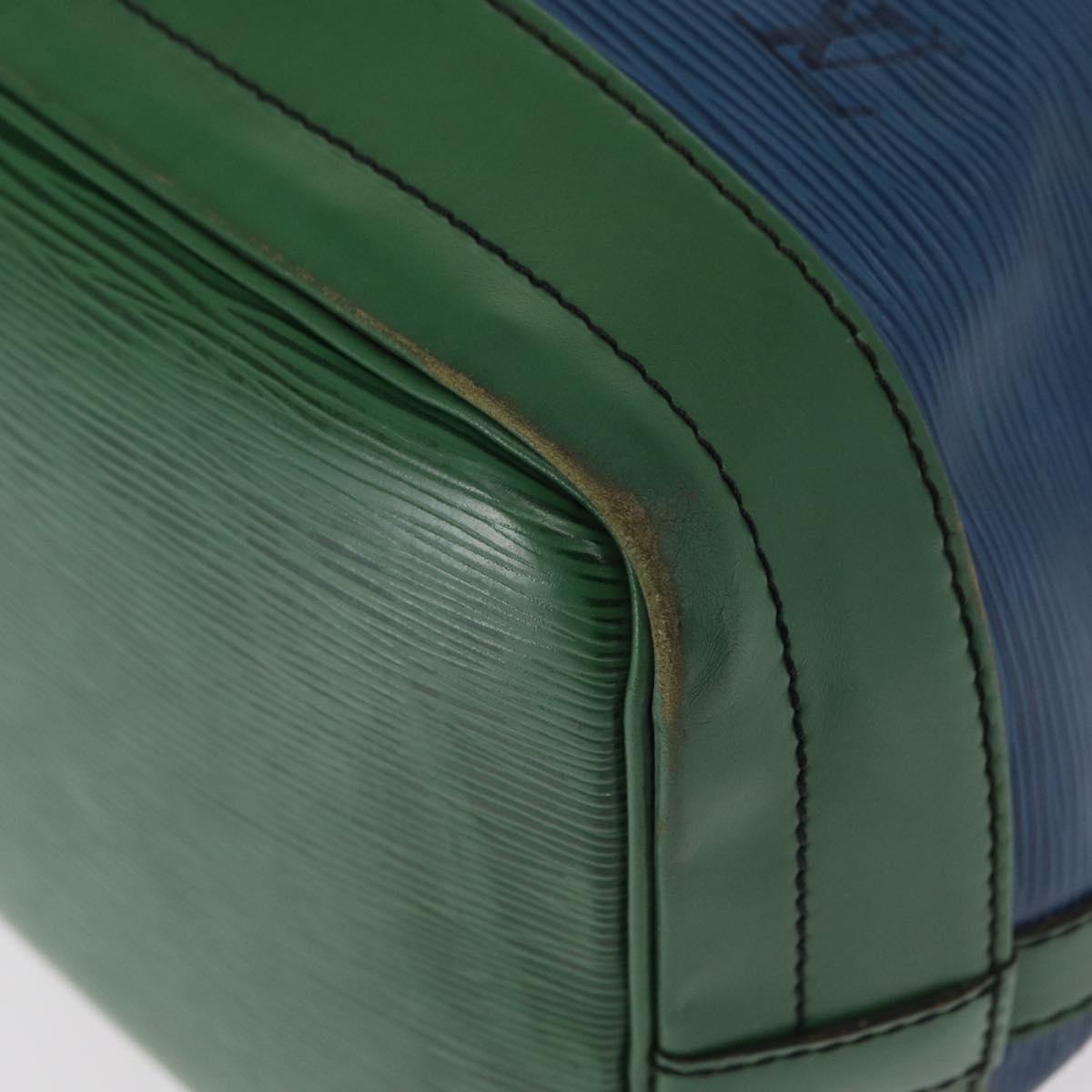 LOUIS VUITTON Epi Noe Shoulder Bag Bicolor Green Blue M44044 LV Auth 153509