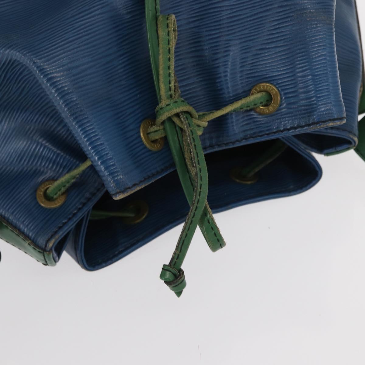 LOUIS VUITTON Epi Noe Shoulder Bag Bicolor Green Blue M44044 LV Auth 153509