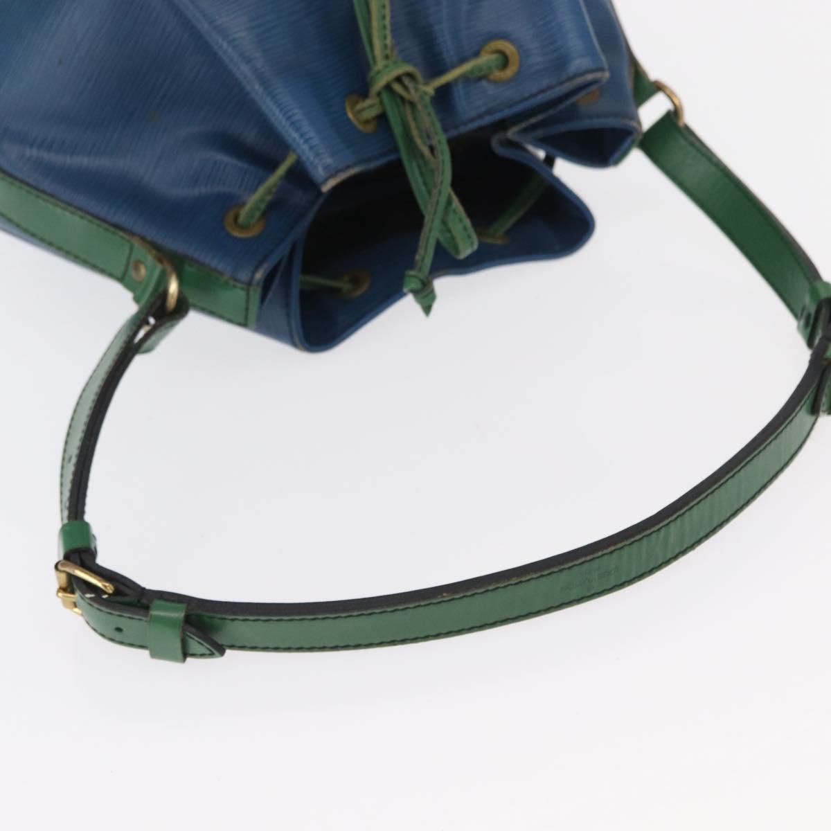 LOUIS VUITTON Epi Noe Shoulder Bag Bicolor Green Blue M44044 LV Auth 153509