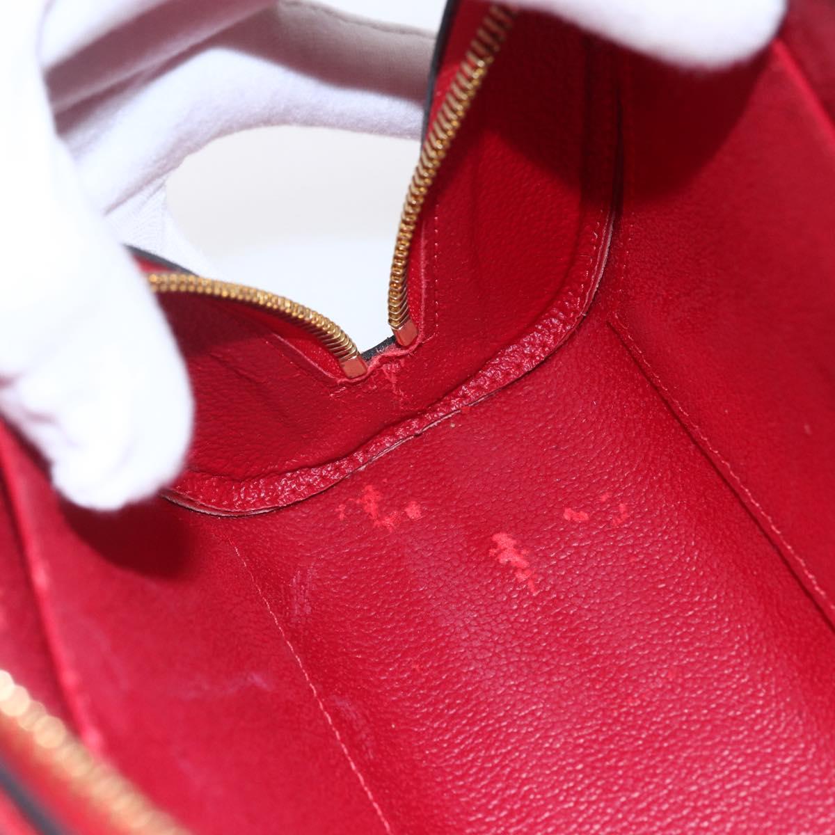 LOUIS VUITTON Epi Dauphine MM Pouch Red M48457 LV Auth 153510