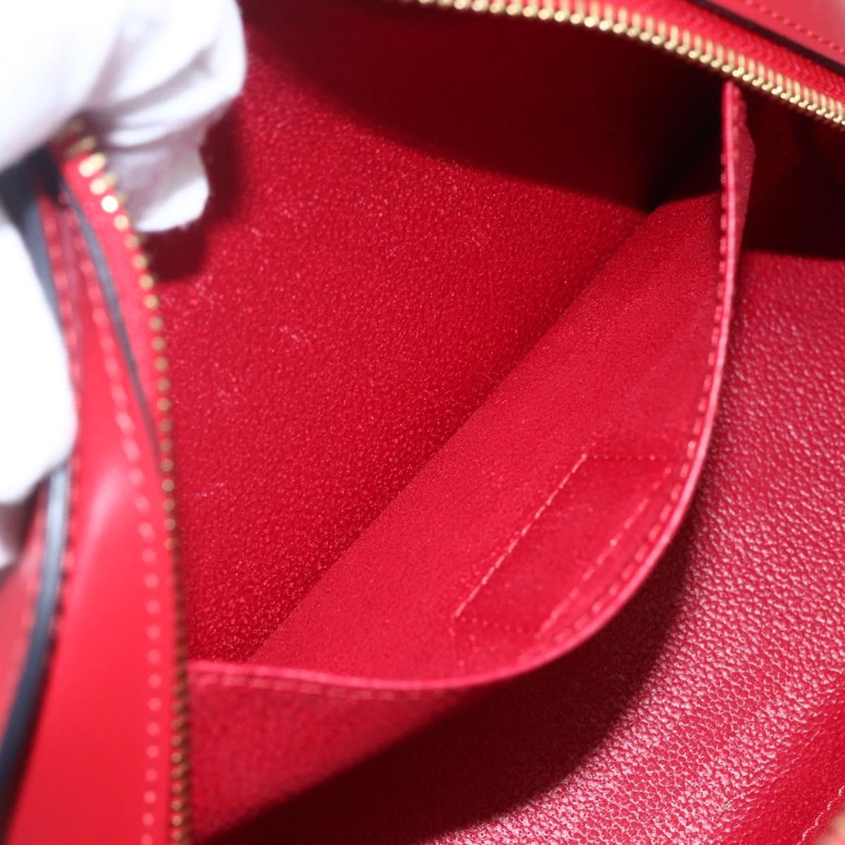 LOUIS VUITTON Epi Dauphine MM Pouch Red M48457 LV Auth 153510