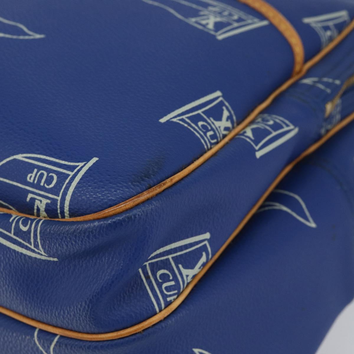 LOUIS VUITTON LV Cup Sac Cowes Bag Coated Canvas Blue M80008 LV Auth 153511