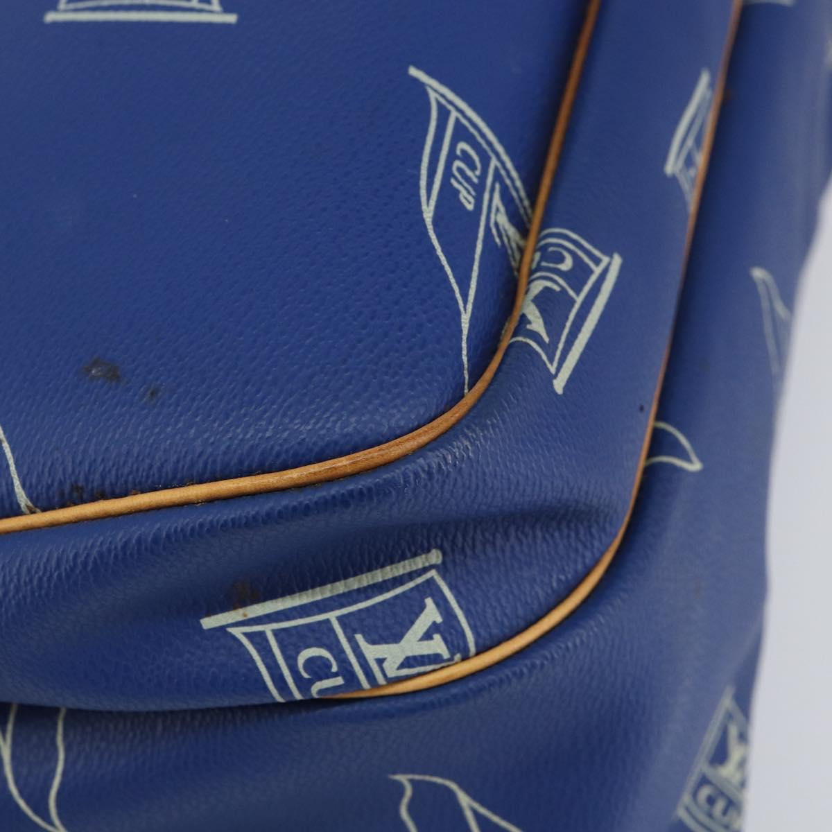 LOUIS VUITTON LV Cup Sac Cowes Bag Coated Canvas Blue M80008 LV Auth 153511