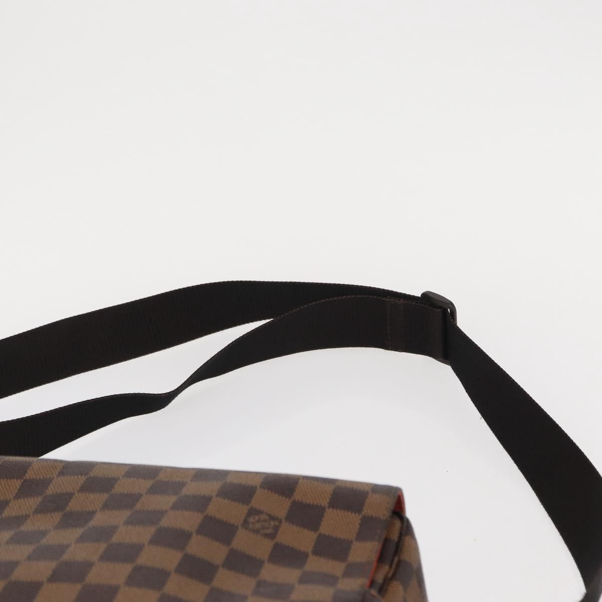 LOUIS VUITTON Damier Ebene Naviglio Shoulder Bag N45255 LV Auth 153512