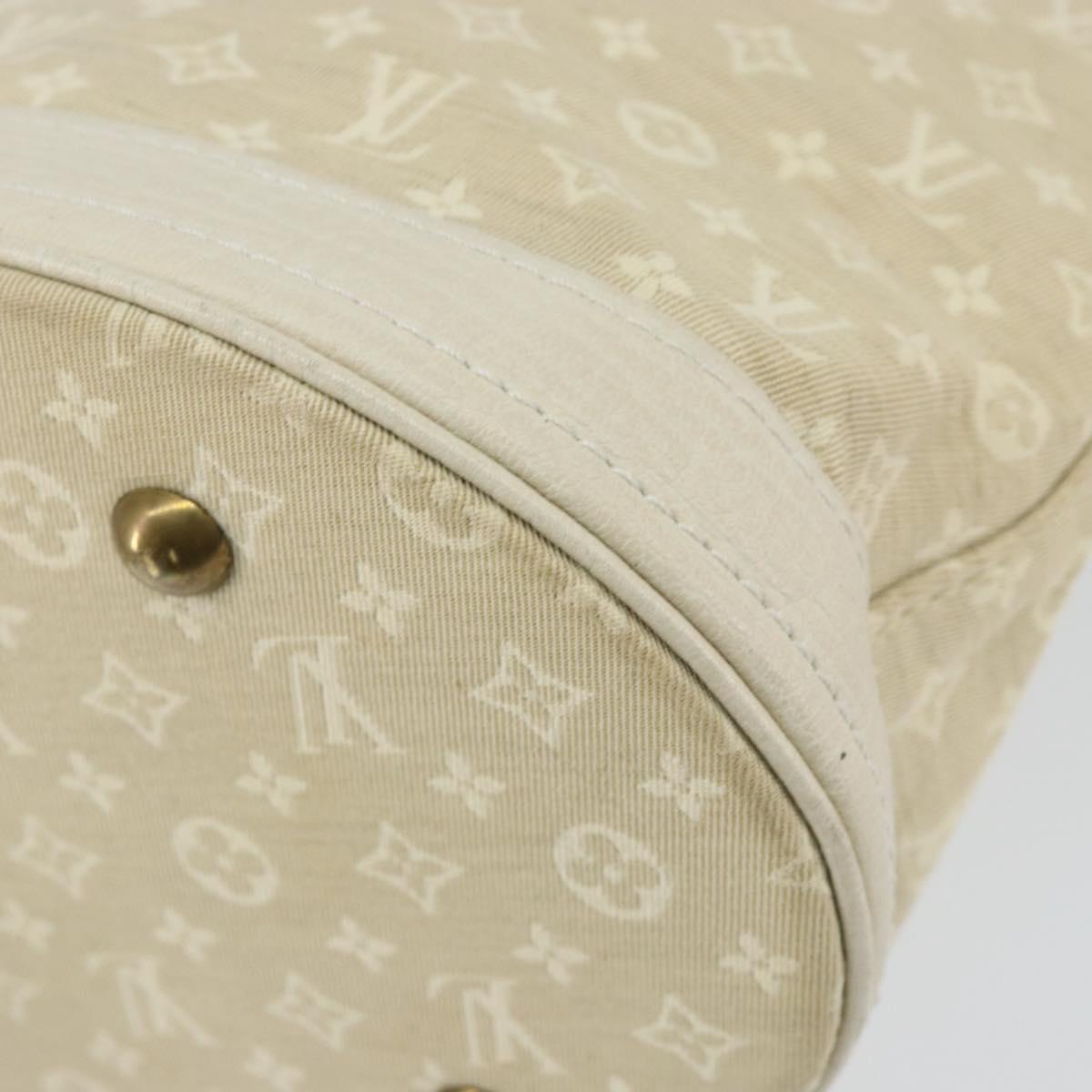 LOUIS VUITTON Monogram Mini Lin Bucket PM Shoulder Bag Dunne M95316 Auth 153514