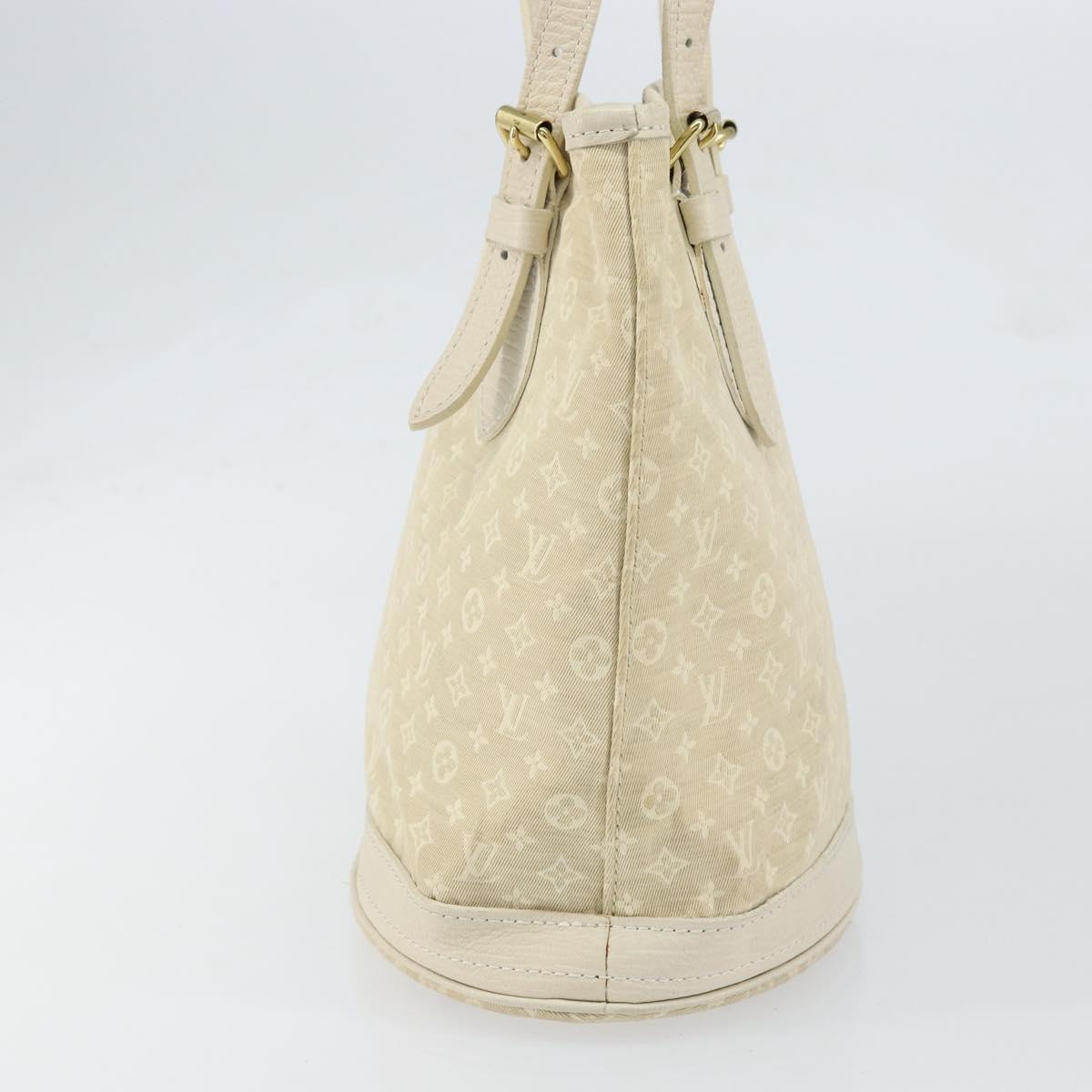 LOUIS VUITTON Monogram Mini Lin Bucket PM Shoulder Bag Dunne M95316 Auth 153514