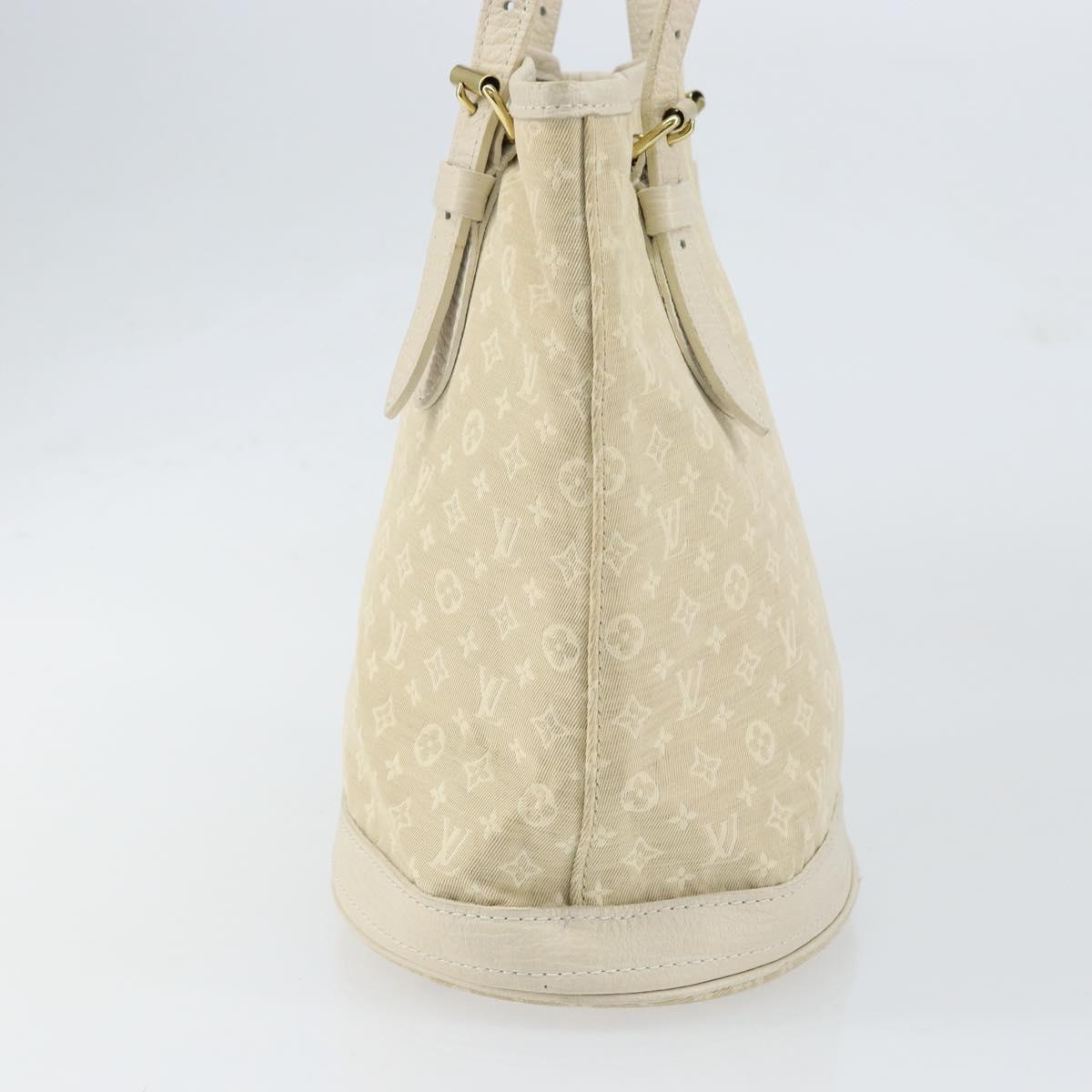 LOUIS VUITTON Monogram Mini Lin Bucket PM Shoulder Bag Dunne M95316 Auth 153514
