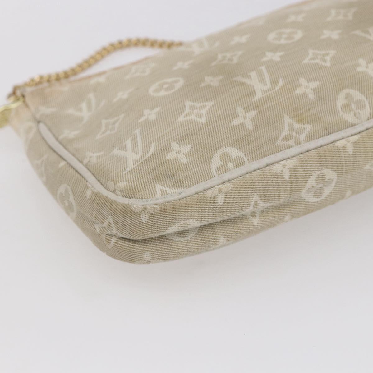 LOUIS VUITTON Mini Lin Mini Pochette Accessoires Pouch Dunne Auth 153515A