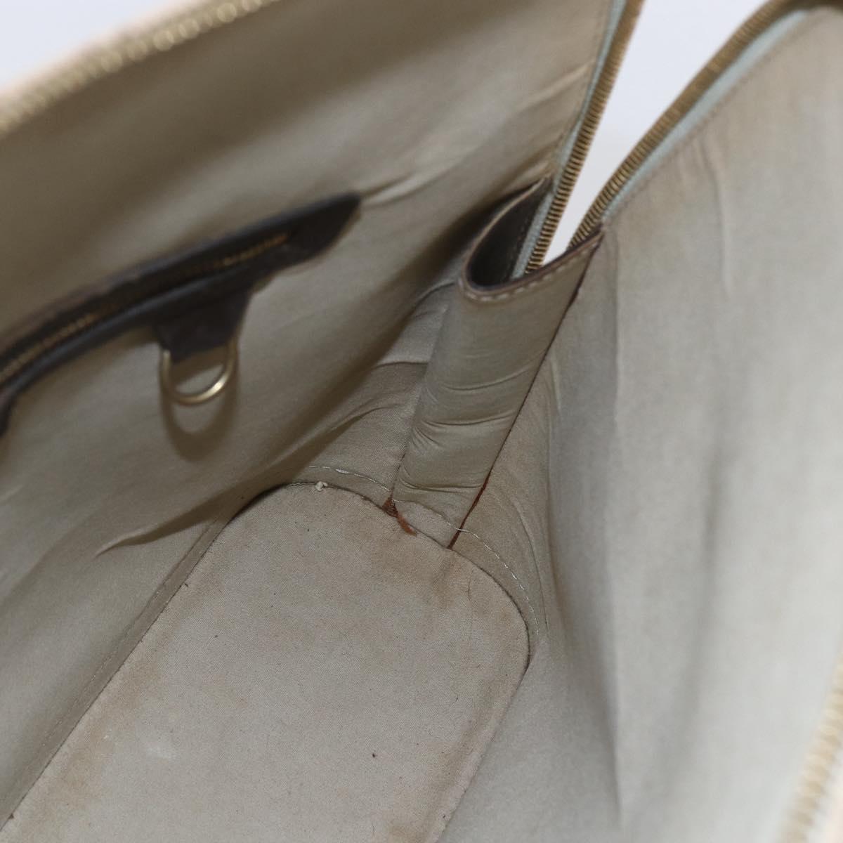 LOUIS VUITTON Monogram Mini Alma Haut Hand Bag Khaki M92203 LV Auth 153516