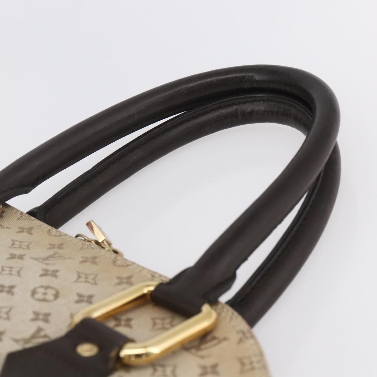 LOUIS VUITTON Monogram Mini Alma Haut Hand Bag Khaki M92203 LV Auth 153516