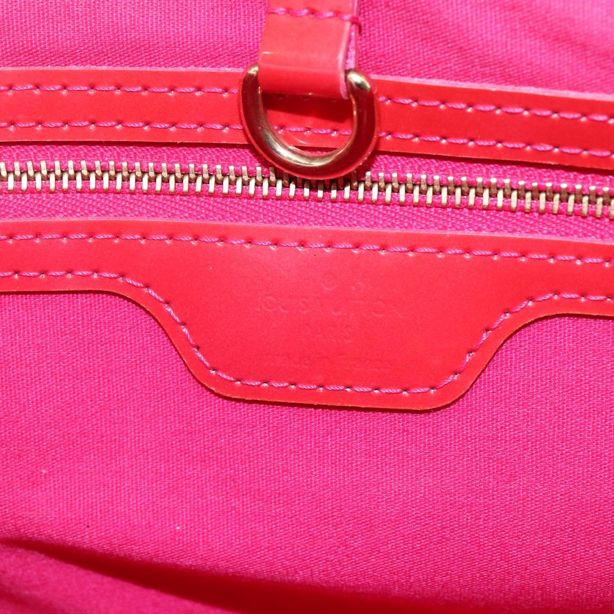 LOUIS VUITTON Monogram Vernis Wilshire PM Bag Rose Pop M93643 LV Auth 153521