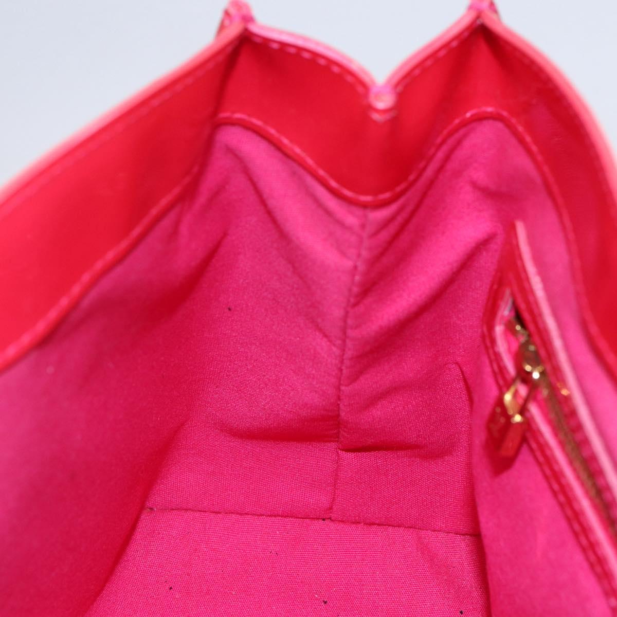 LOUIS VUITTON Monogram Vernis Wilshire PM Bag Rose Pop M93643 LV Auth 153521