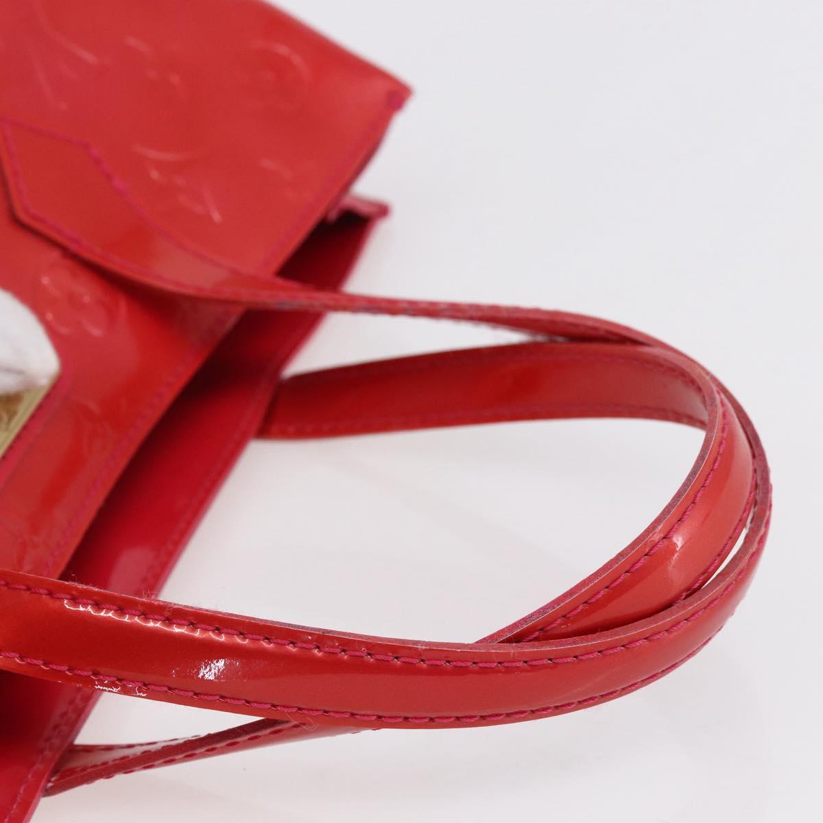 LOUIS VUITTON Monogram Vernis Wilshire PM Bag Rose Pop M93643 LV Auth 153521