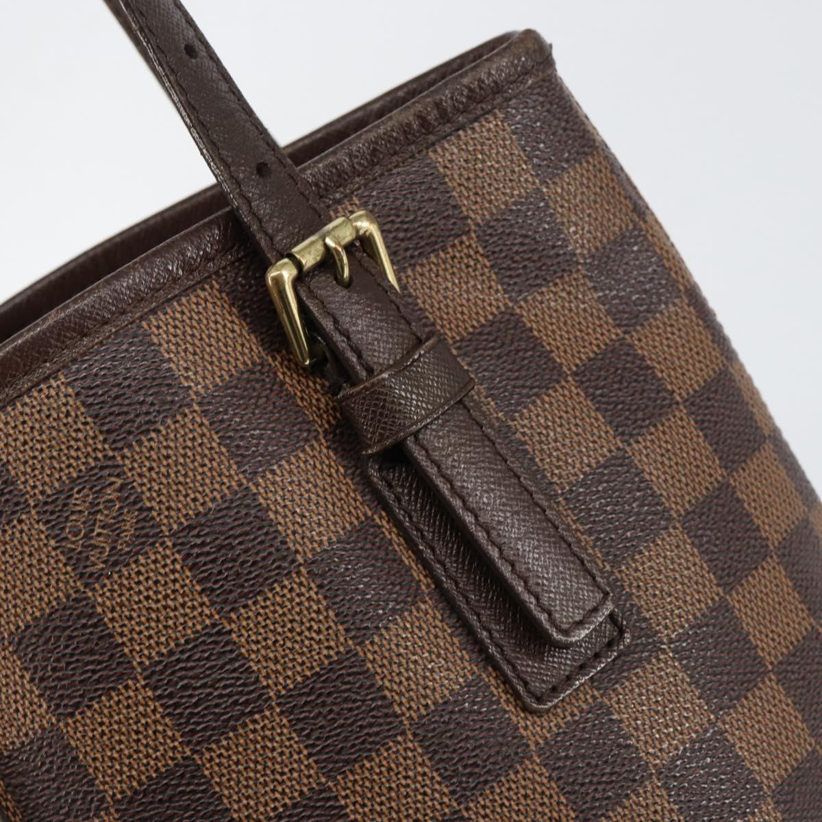 LOUIS VUITTON Damier Ebene Marais Shoulder Bag N42240 LV Auth 153525