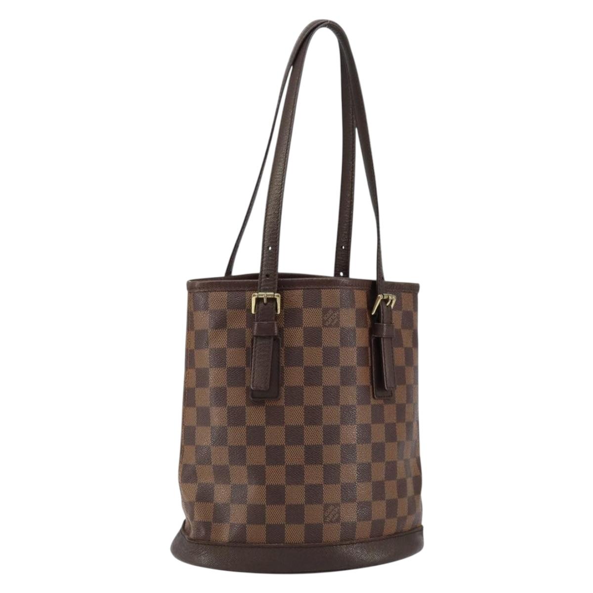 LOUIS VUITTON Damier Ebene Marais Shoulder Bag N42240 LV Auth 153525