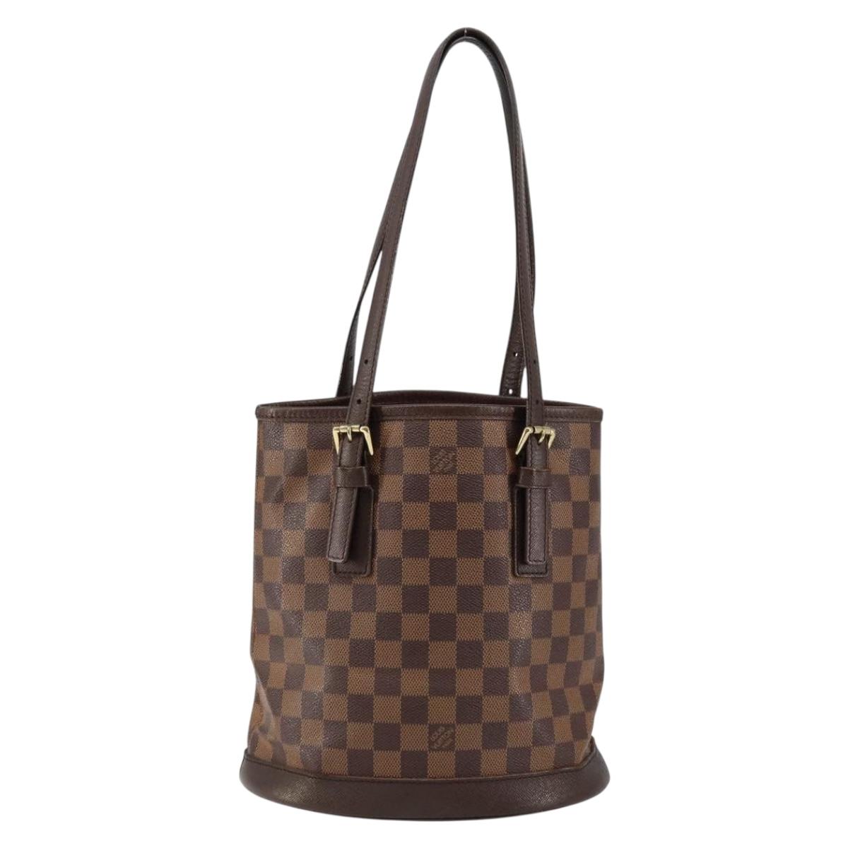 LOUIS VUITTON Damier Ebene Marais Shoulder Bag N42240 LV Auth 153525