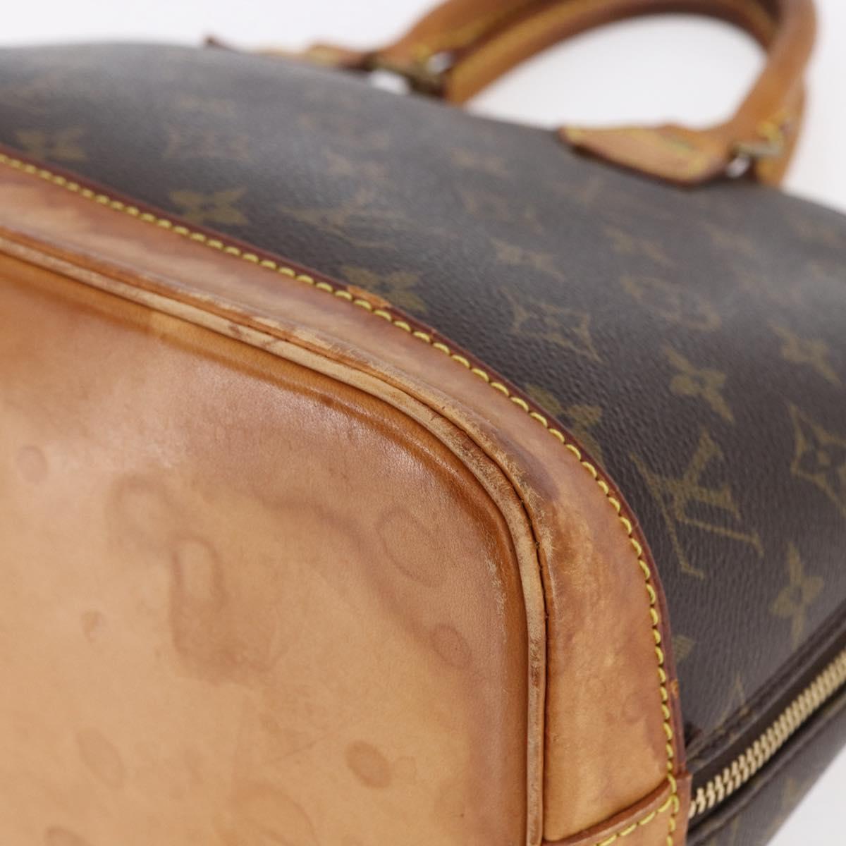 LOUIS VUITTON Monogram Alma Hand Bag M51130 LV Auth 153527