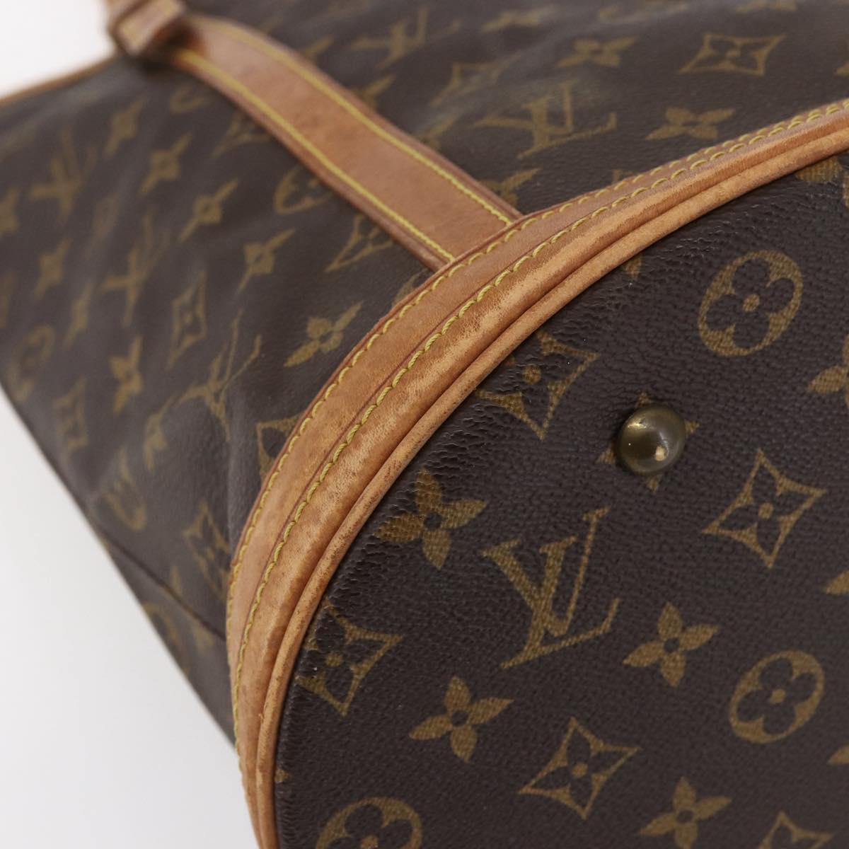 LOUIS VUITTON Monogram Bucket GM Shoulder Bag M42236 LV Auth 153529