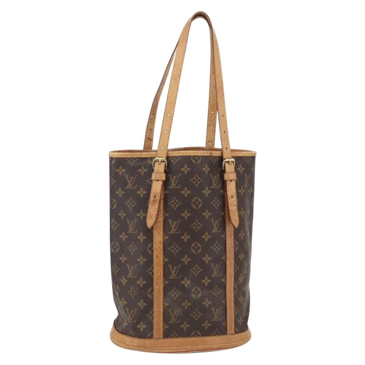 LOUIS VUITTON Monogram Bucket GM Shoulder Bag M42236 LV Auth 153529