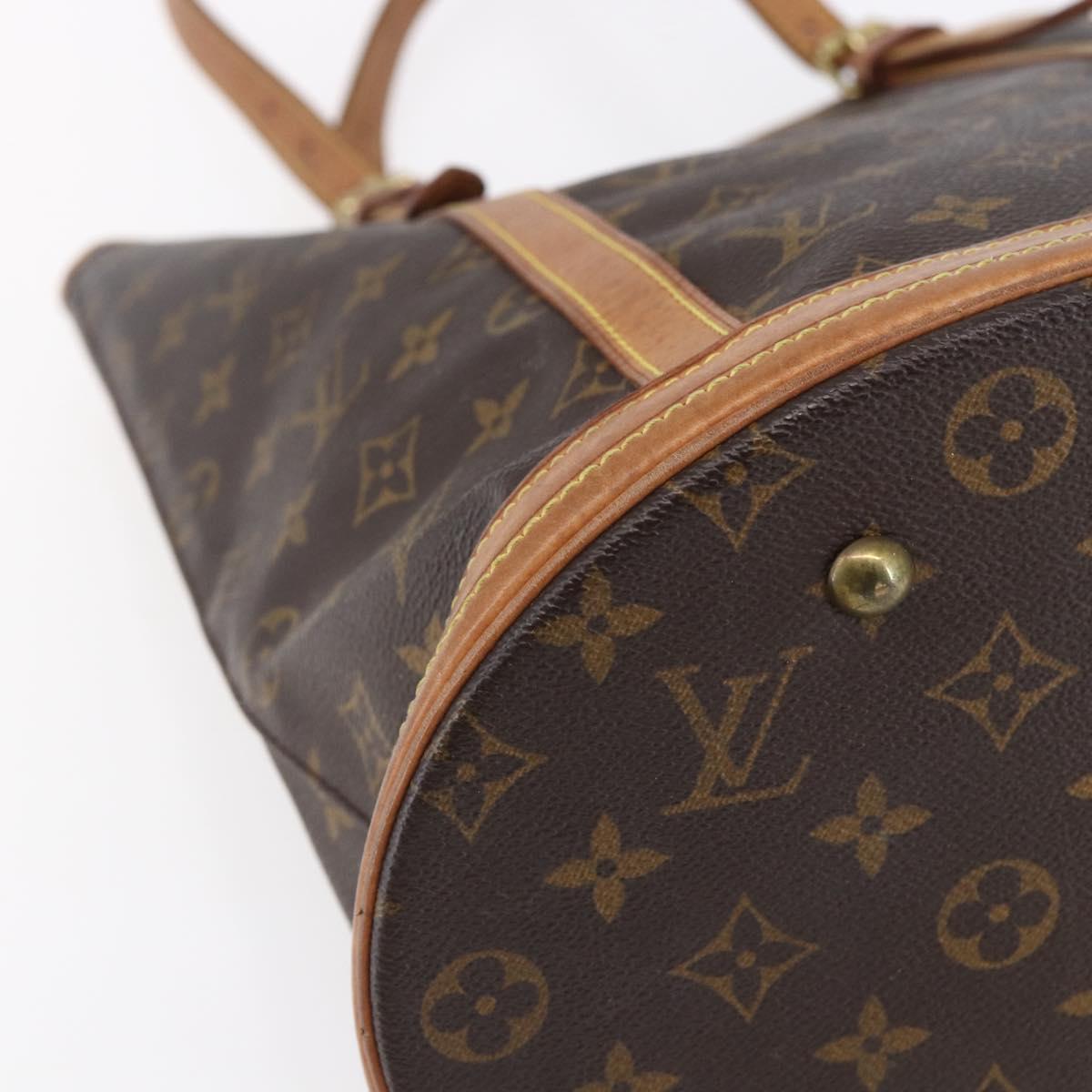 LOUIS VUITTON Monogram Bucket GM Shoulder Bag M42236 LV Auth 153530
