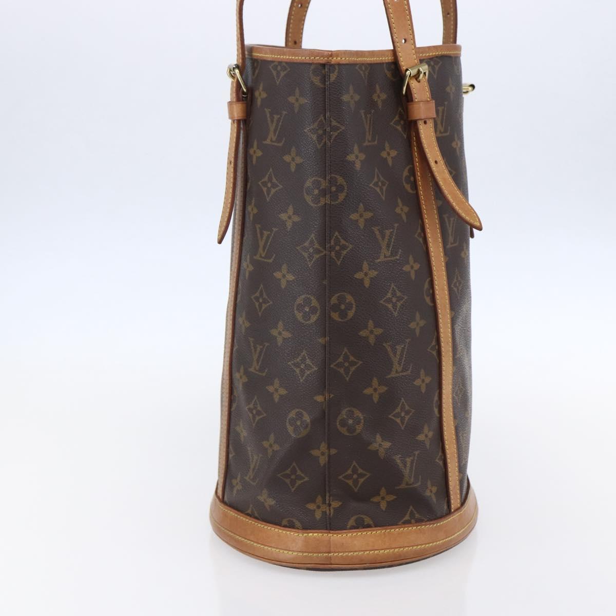 LOUIS VUITTON Monogram Bucket GM Shoulder Bag M42236 LV Auth 153530