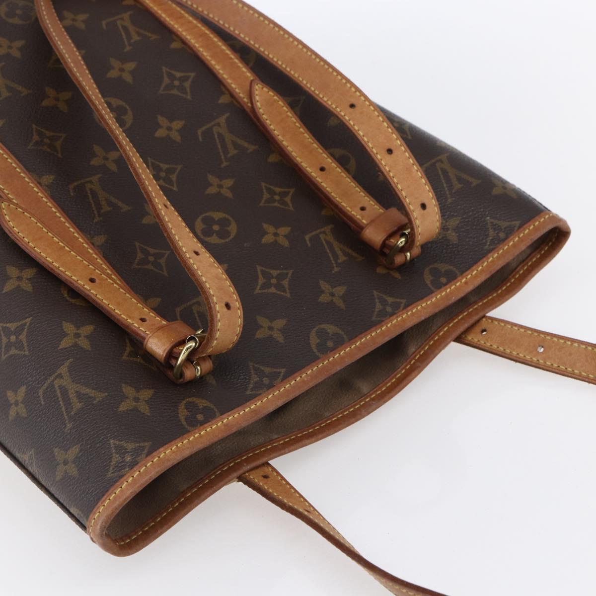 LOUIS VUITTON Monogram Bucket GM Shoulder Bag M42236 LV Auth 153530