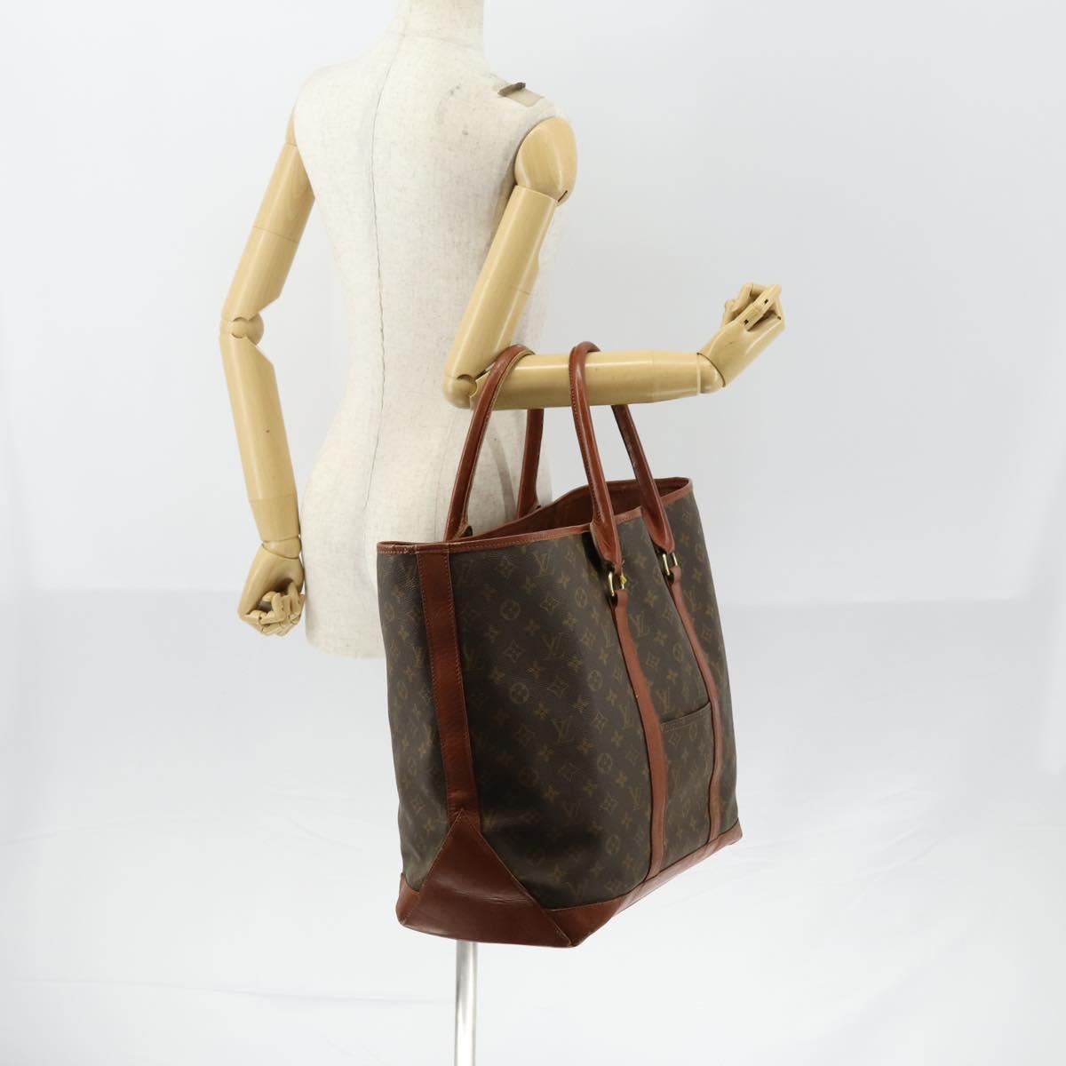 LOUIS VUITTON Monogram Sac Weekend GM Tote Bag M42420 LV Auth 153535