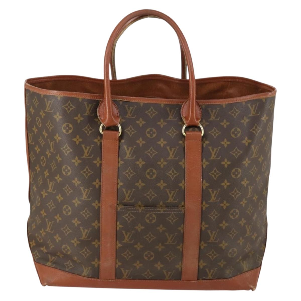LOUIS VUITTON Monogram Sac Weekend GM Tote Bag M42420 LV Auth 153535