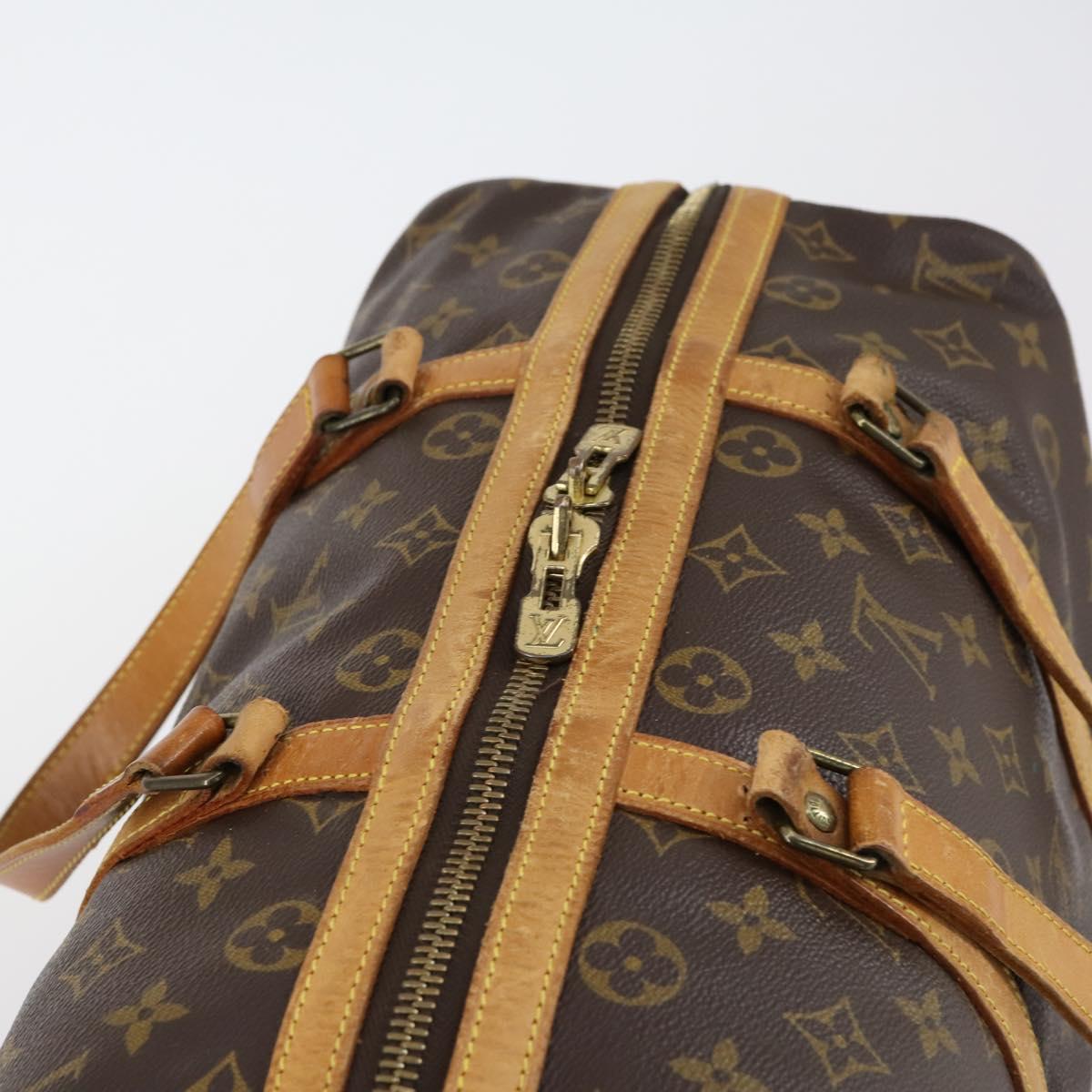 LOUIS VUITTON Monogram Sac Souple 35 Boston Bag M41626 LV Auth 153551