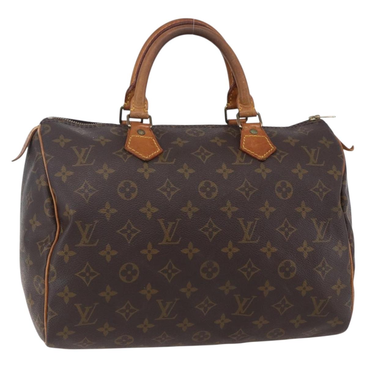 LOUIS VUITTON Monogram Speedy 30 Hand Bag M41526 LV Auth 153552