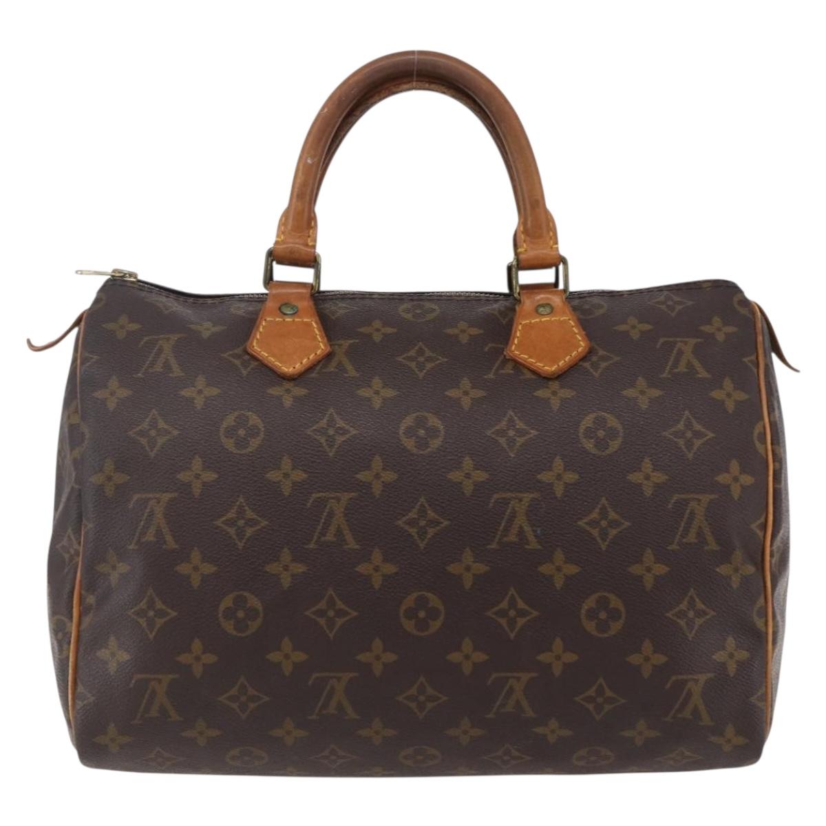LOUIS VUITTON Monogram Speedy 30 Hand Bag M41526 LV Auth 153552