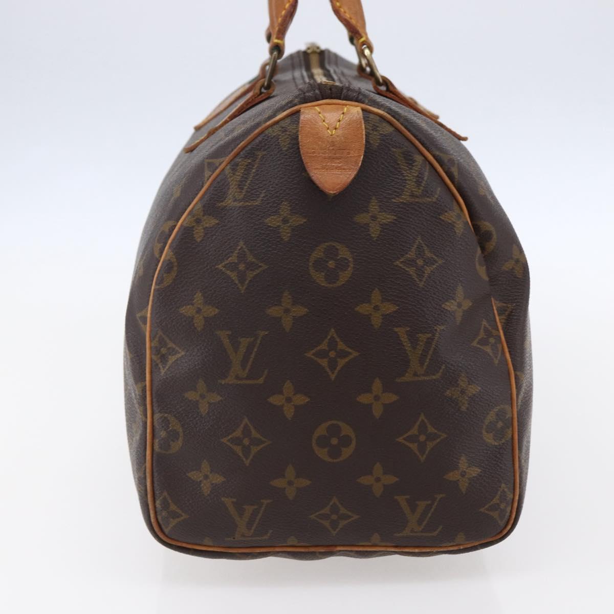 LOUIS VUITTON Monogram Speedy 30 Hand Bag M41526 LV Auth 153552