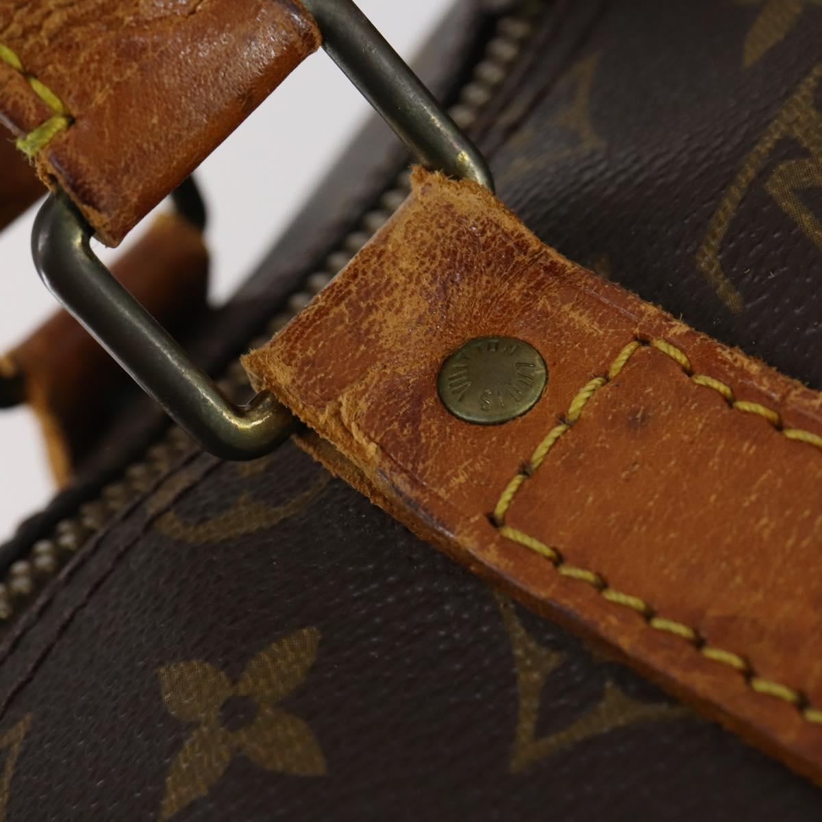 LOUIS VUITTON Monogram Keepall Bandouliere 50 Boston Bag M41416 LV Auth 153554