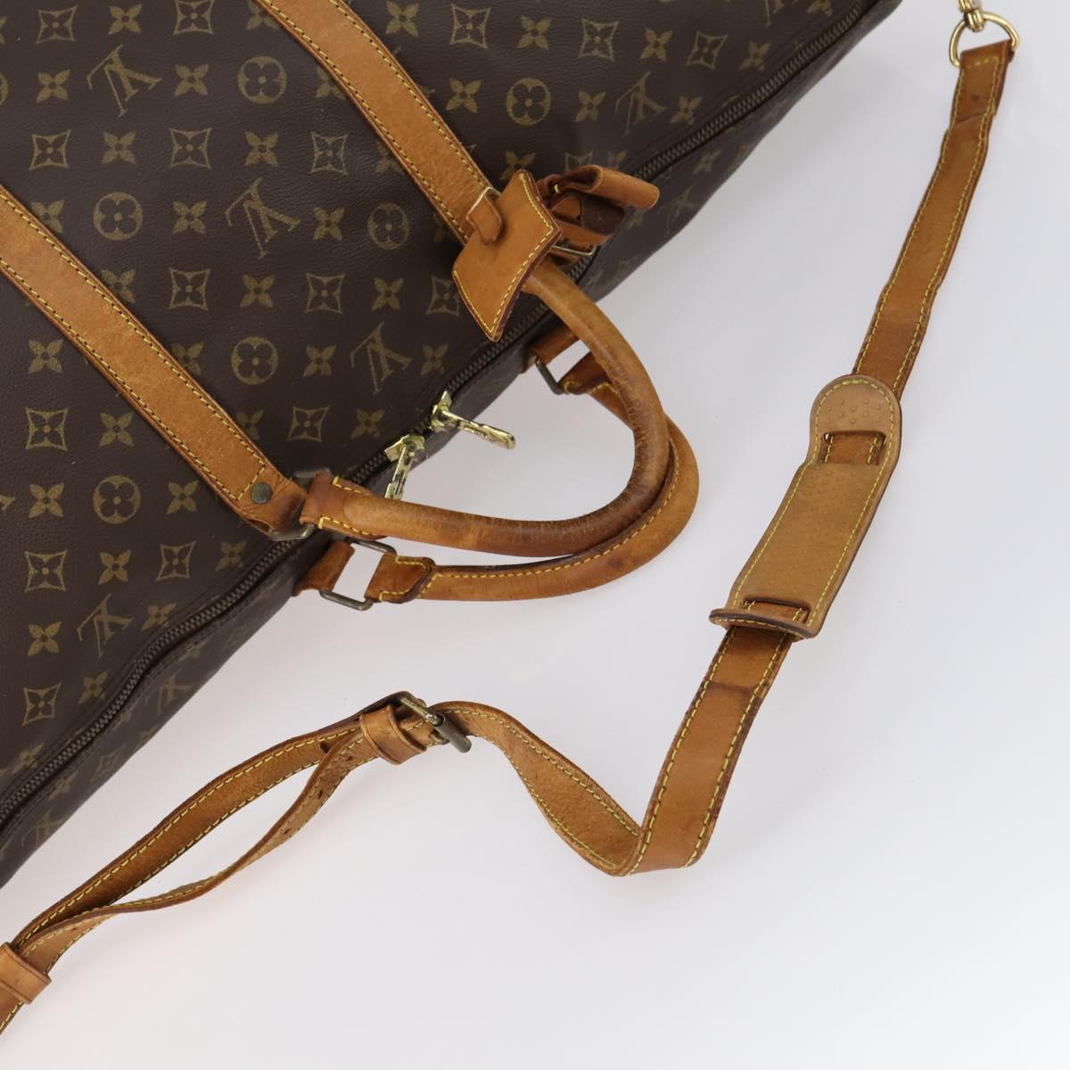 LOUIS VUITTON Monogram Keepall Bandouliere 60 Boston Bag M41412 LV Auth 153555